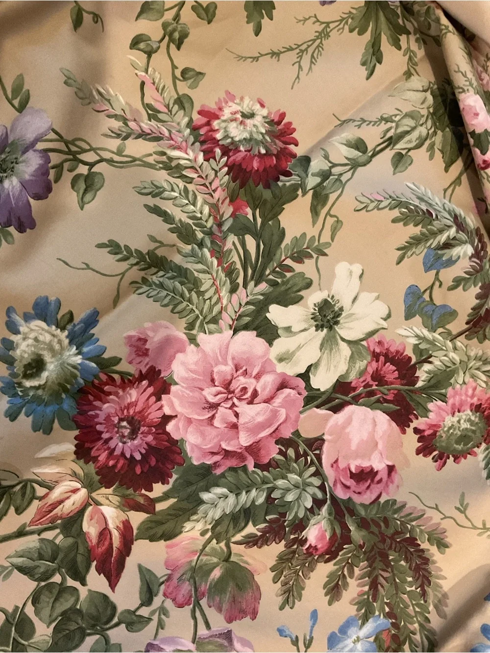 Vintage Ralph Lauren ADRIANA Floral FULL/QUEEN Duvet / Comforter Cover Bedding